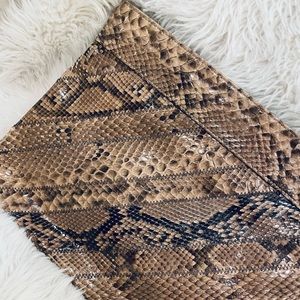 Snake leather vintage  Clutch Bag